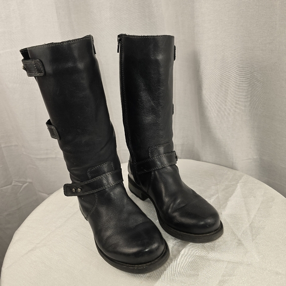 Eric Michael Laguna Black Moto Boots - Picture 2 of 13